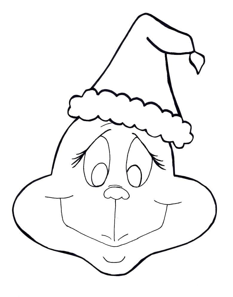 Grinch kasvot Värityskuva