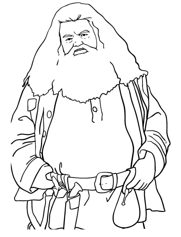 Hagrid alkaen Harry Potter Värityskuva