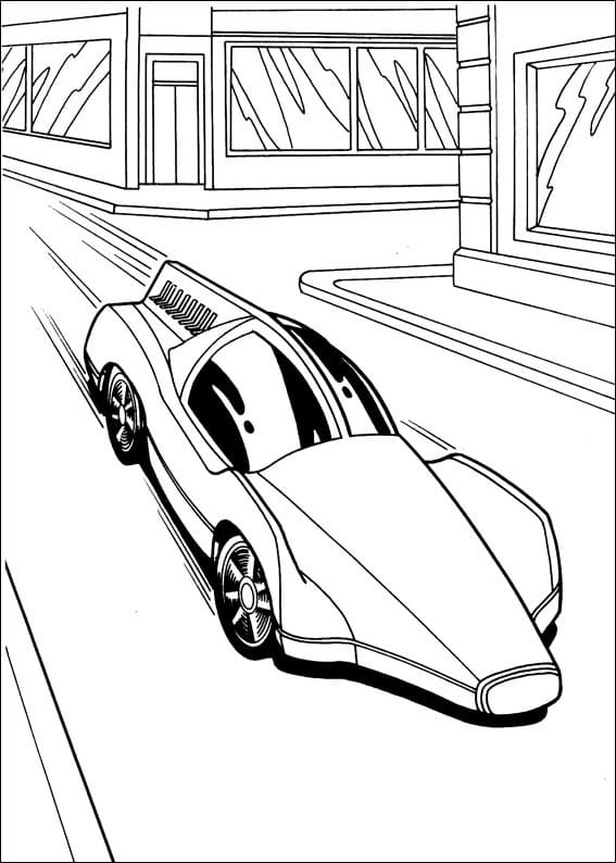 Hot Wheels -auto Värityskuva