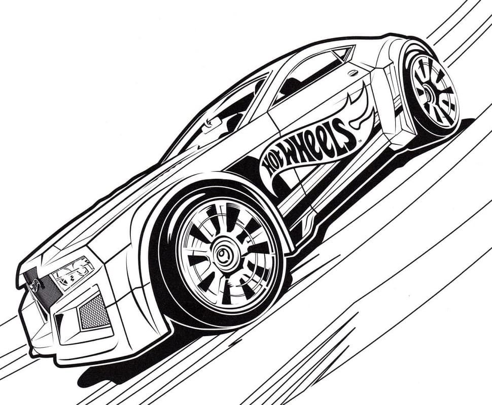 Hot Wheels ilmaiseksi Värityskuva