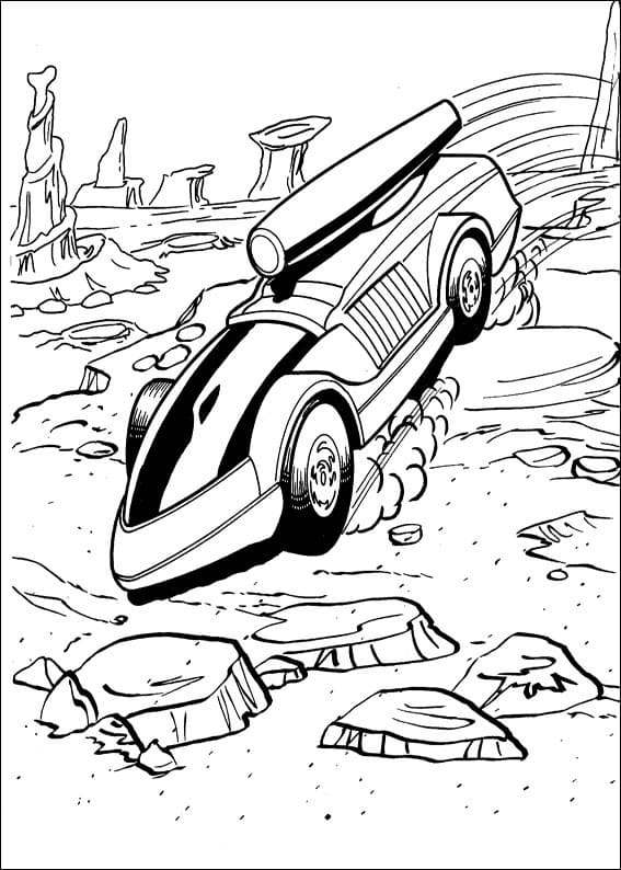 Hot Wheels Nopeus auto Värityskuva