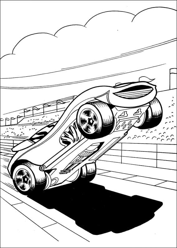 Hot Wheels Super auto Värityskuva