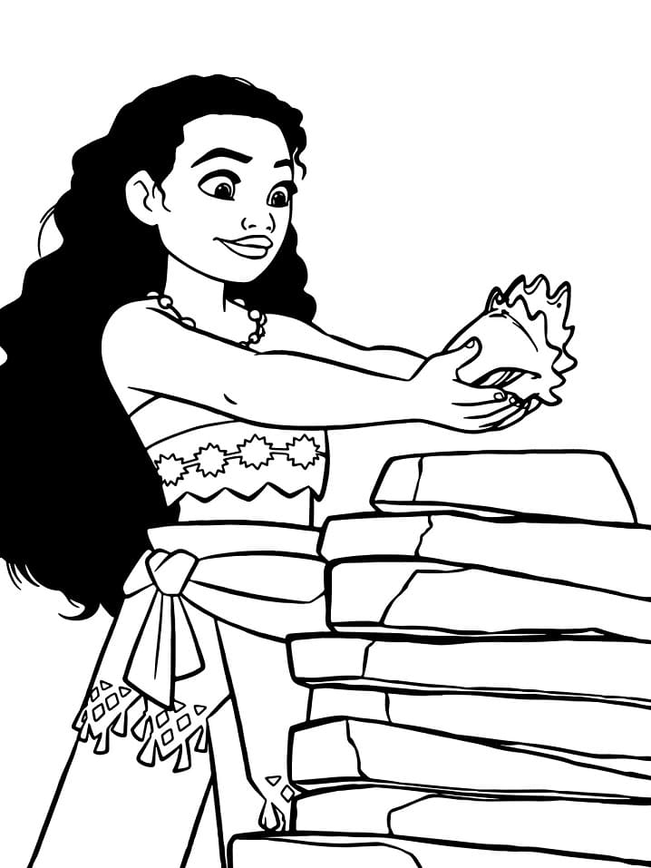 Ilmainen Moana Värityskuva