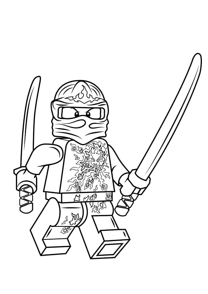 Kai Lego Ninjago Värityskuva
