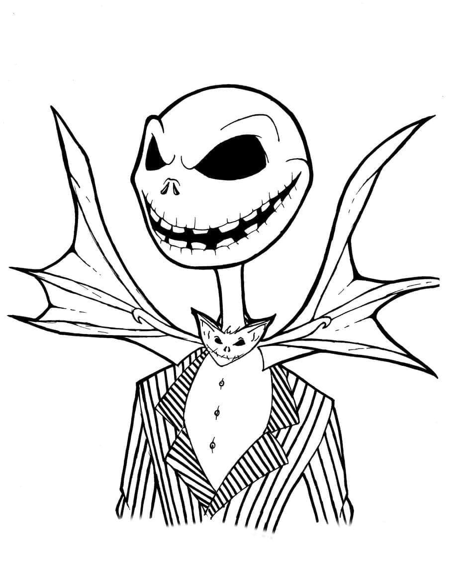 Kammottava Jack Skellington Värityskuva