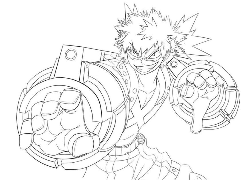 Katsuki Bakugo Värityskuva