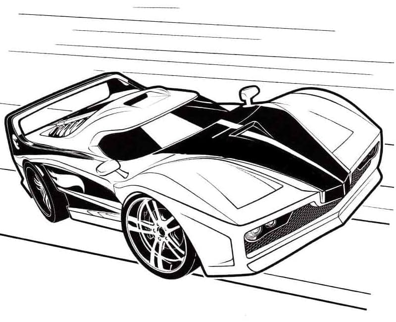 Lamborghini Tiellä Värityskuva