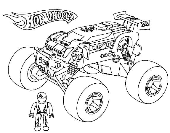 Lego Hot Wheels Värityskuva