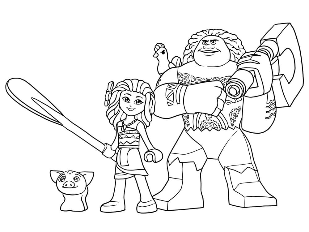 Lego Moana Värityskuva
