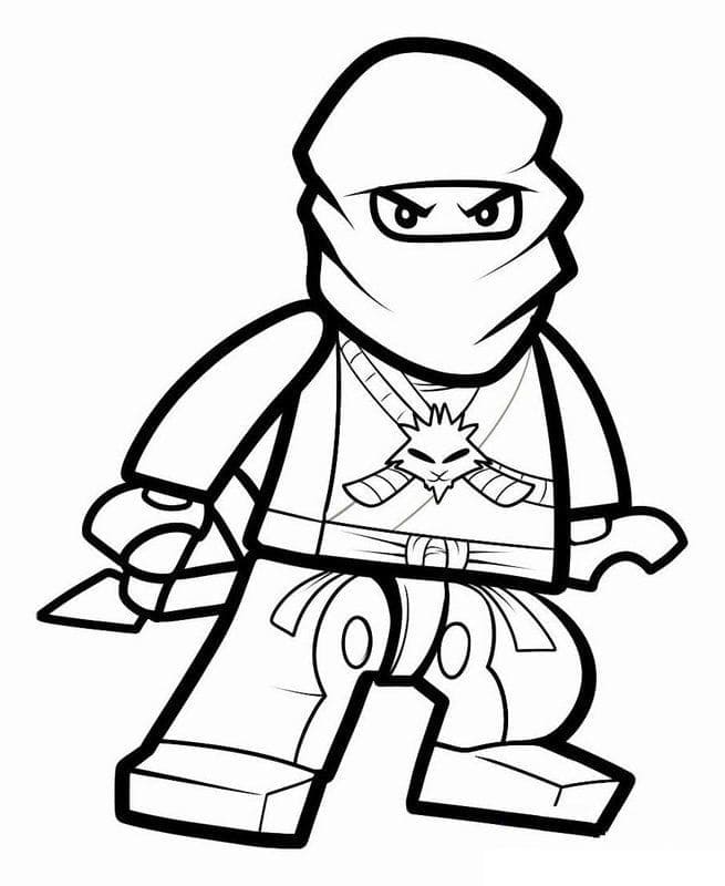 Lego Ninjago ilmainen lapsille Värityskuva