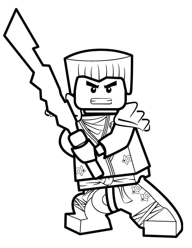 Lego Ninjago ilmainen tulostettava Värityskuva