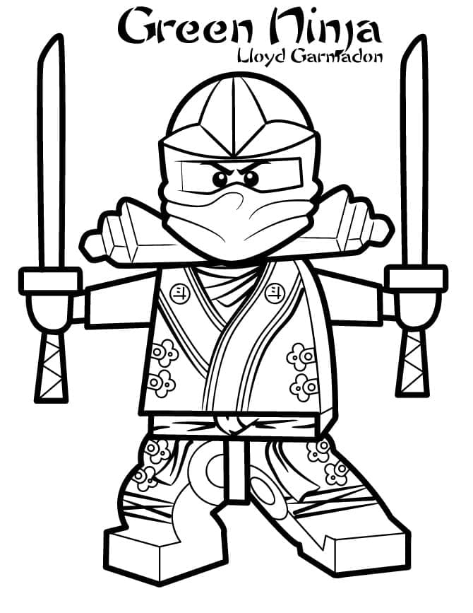 Lego Ninjago Lloyd Garmadon Värityskuva