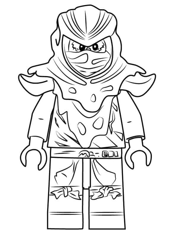 Lego Ninjago paha vihreä ninja Värityskuva