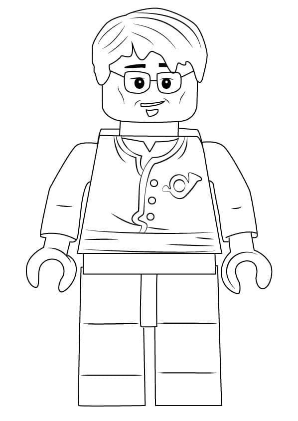 Lego Ninjago Postimies Värityskuva