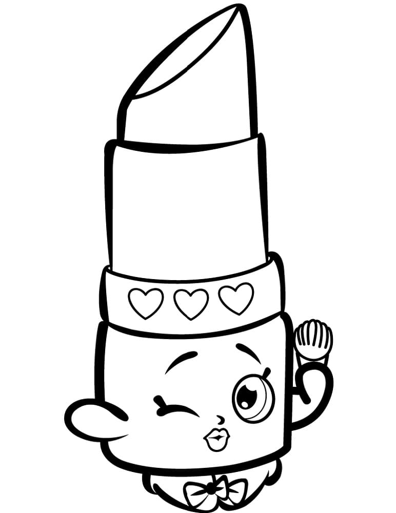 Lippy Lips in Shopkins Värityskuva