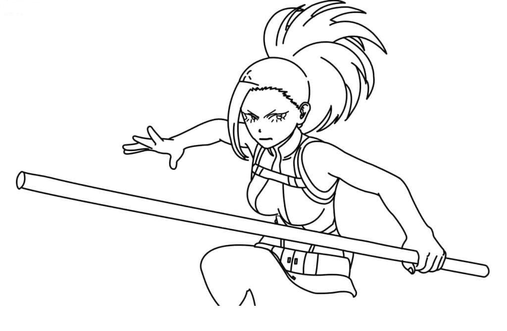 Momo Yaoyorozu Värityskuva