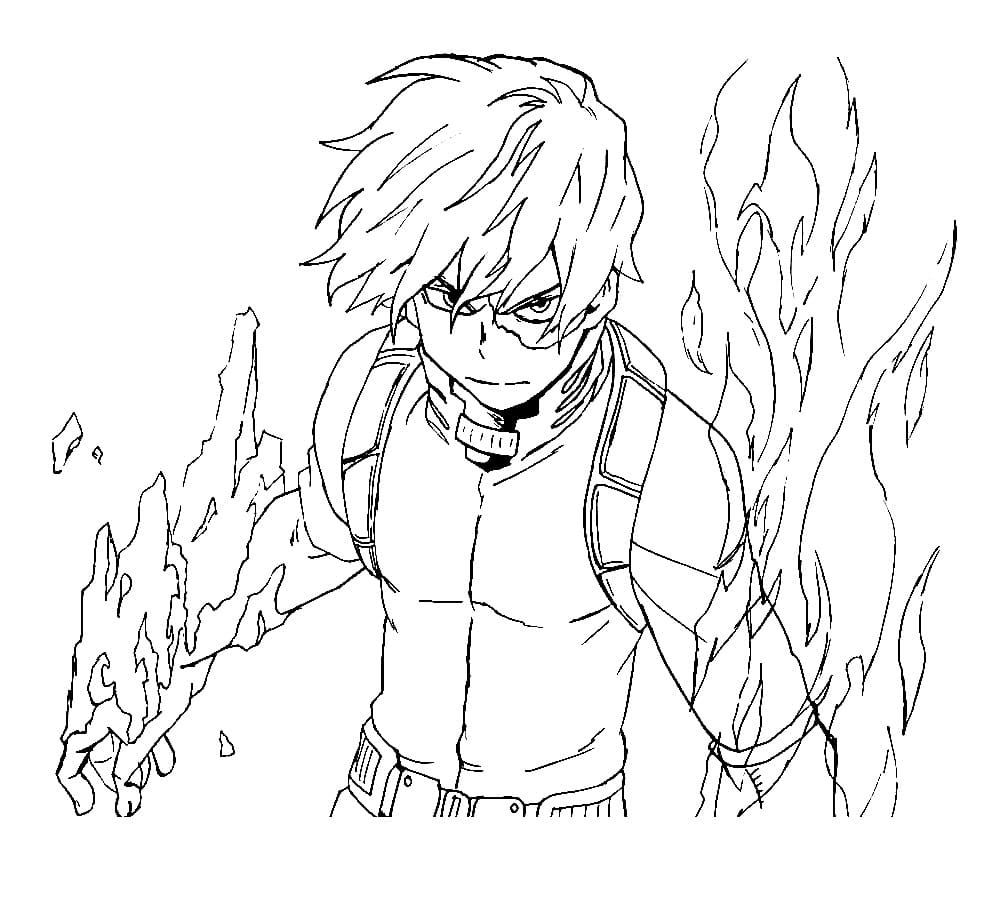 My Hero Academia Todoroki Värityskuva