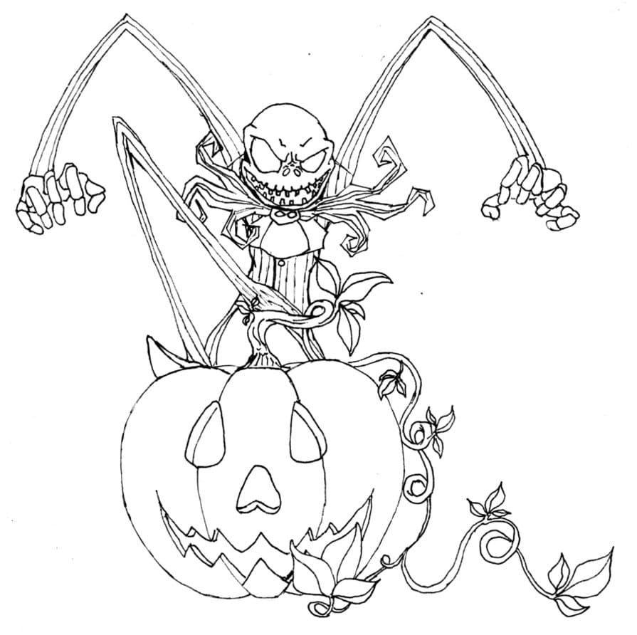 Paha Jack Skellington Värityskuva