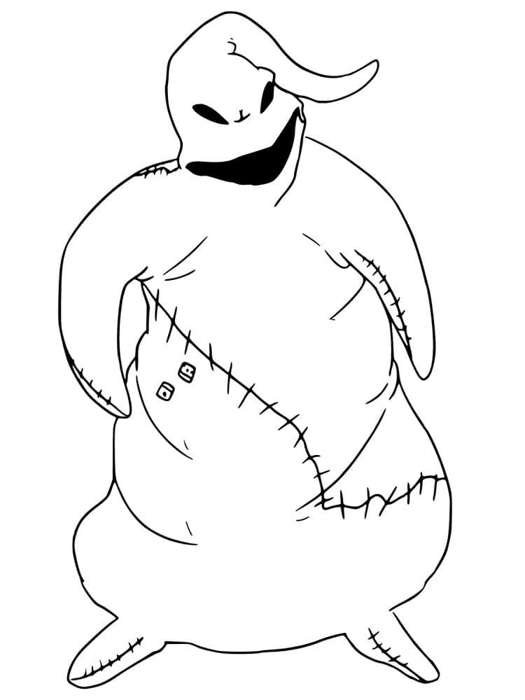 Painajainen ennen joulua Oogie Boogie Värityskuva