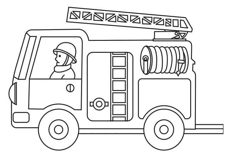 Paloauto ilmainen Värityskuva