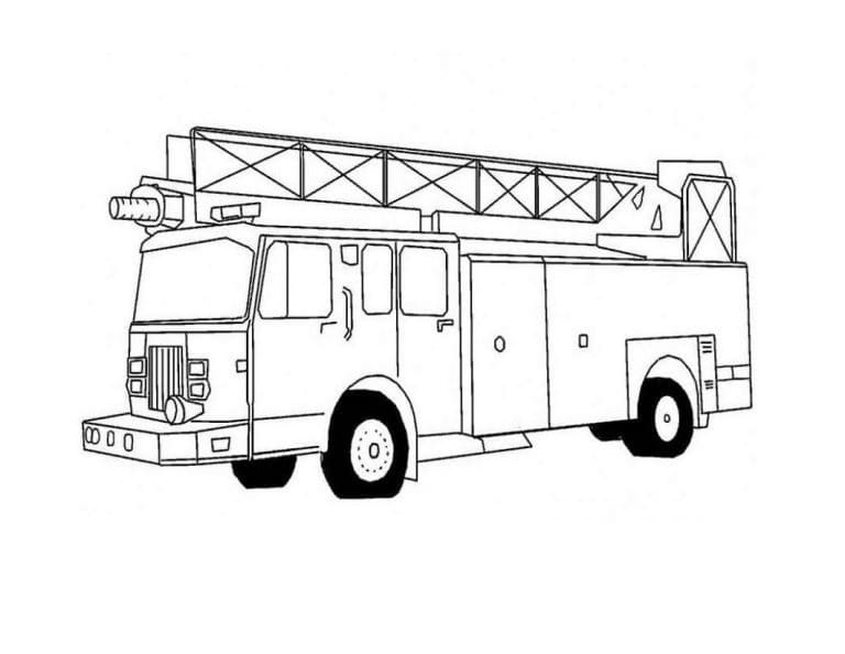 Paloauto ilmaiseksi Värityskuva