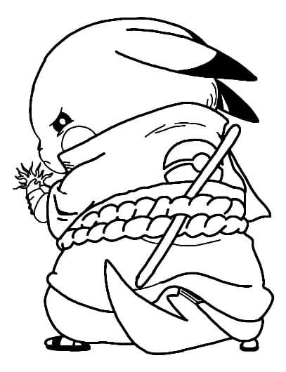 Pikachu Ninja Värityskuva