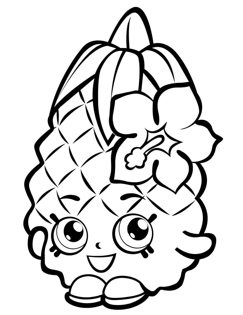 Pineapple Crush Shopkins Värityskuva