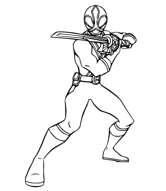 Power Rangers Samurai ilmainen tulostettava Värityskuva