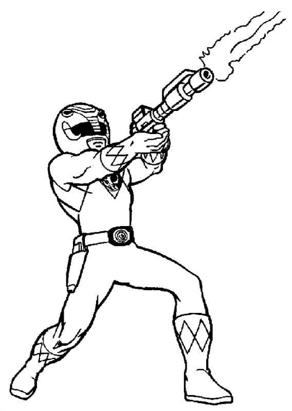 Power Rangersin hyökkäys Värityskuva