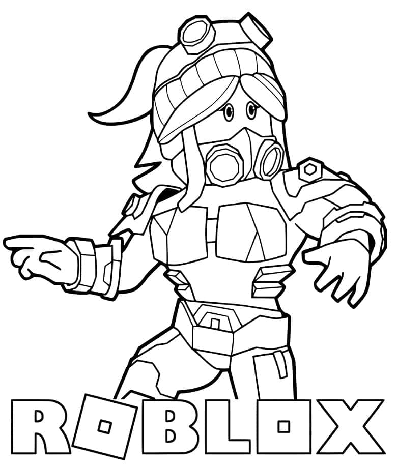 Roblox Cool Hahmo Värityskuva
