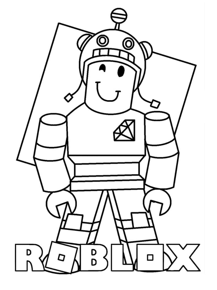 Roblox Hauska Hahmo Värityskuva