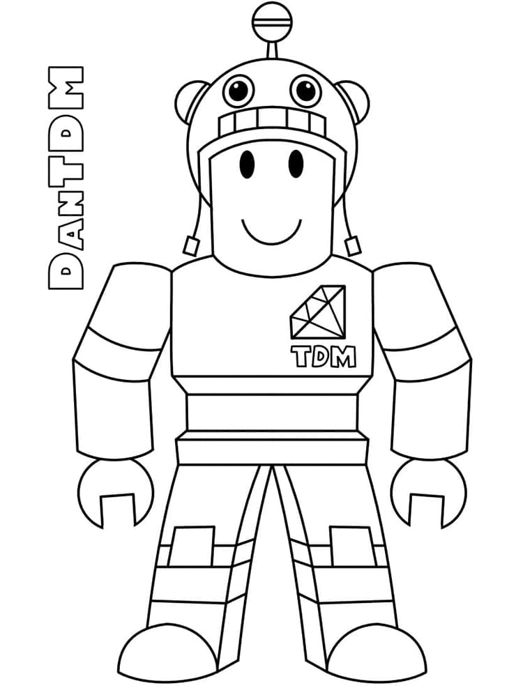Roblox ja TDM Värityskuva