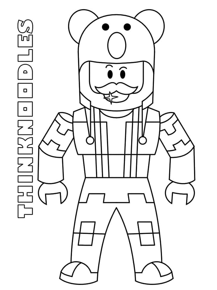 Roblox Thinknoodles Värityskuva