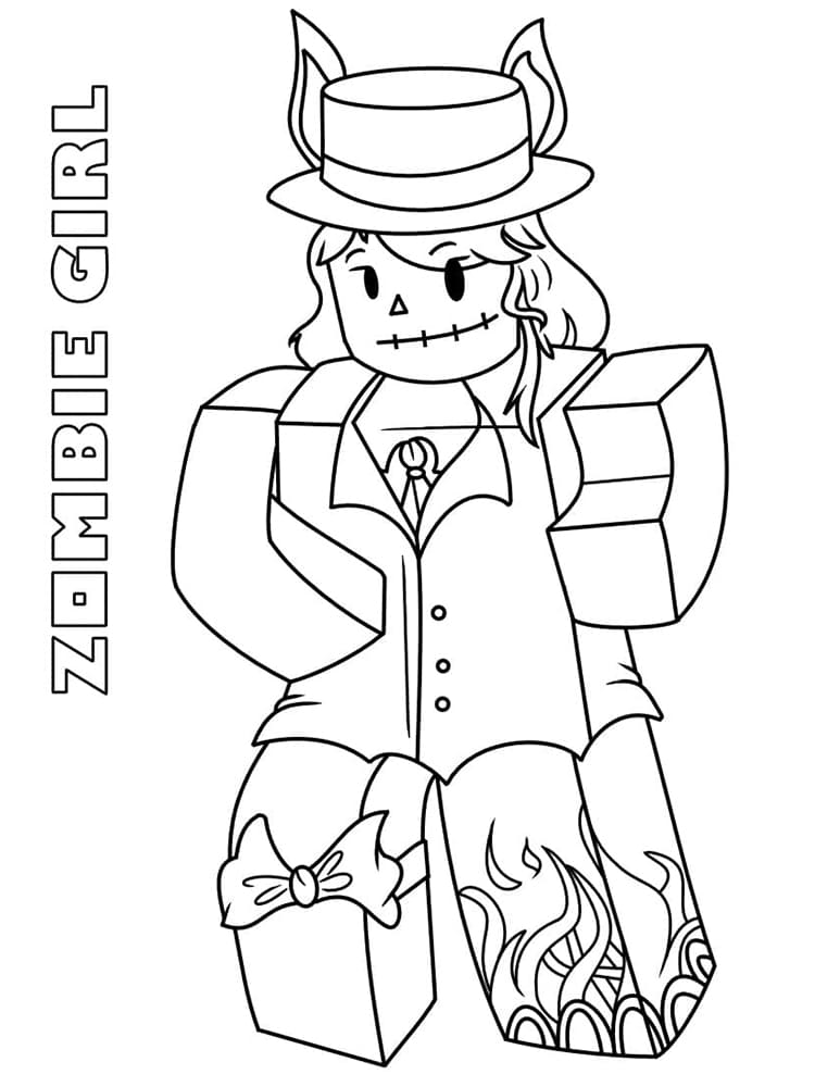 Roblox Zombie Värityskuva