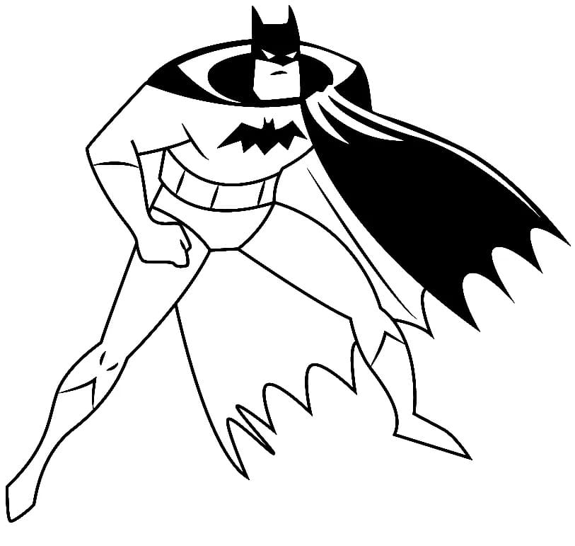Sarjakuva Batman Värityskuva