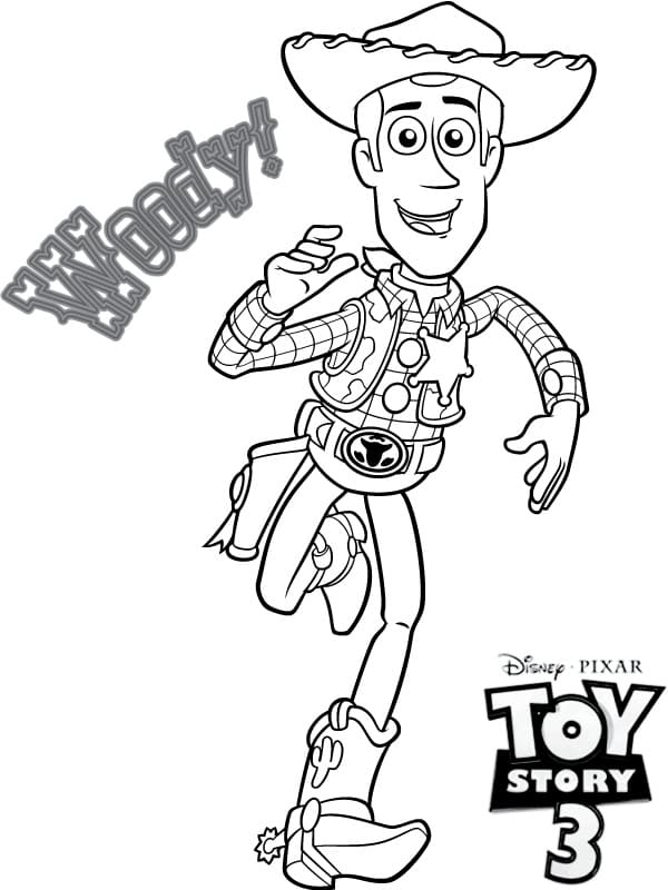 Siisti Woody Värityskuva