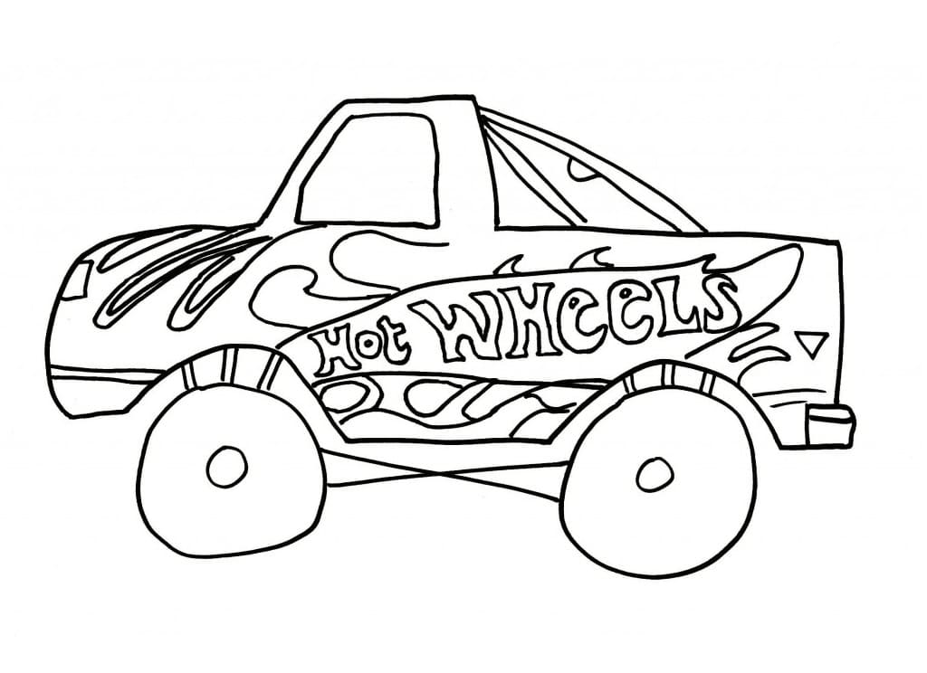Söpöt Hot Wheels Värityskuva