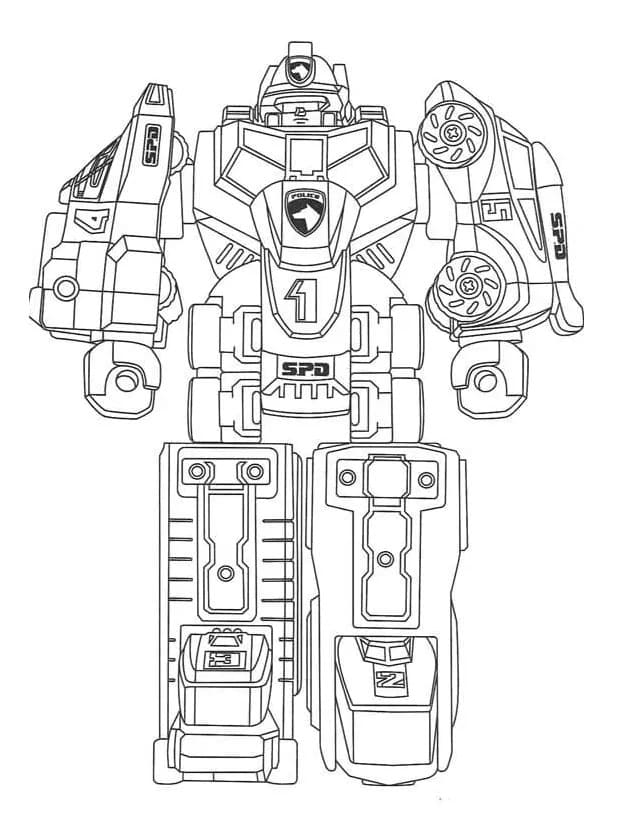 SPD Megazord Värityskuva