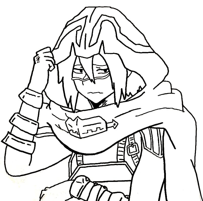 Tamaki Amajiki My Hero Academiasta Värityskuva