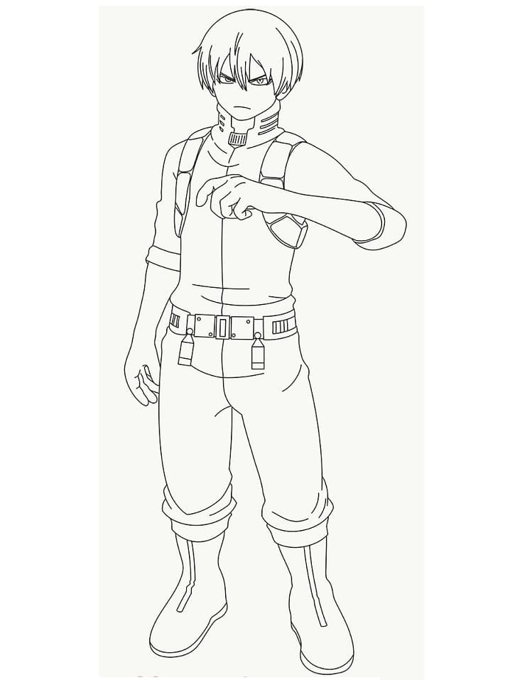 Todoroki My Hero Academia Värityskuva