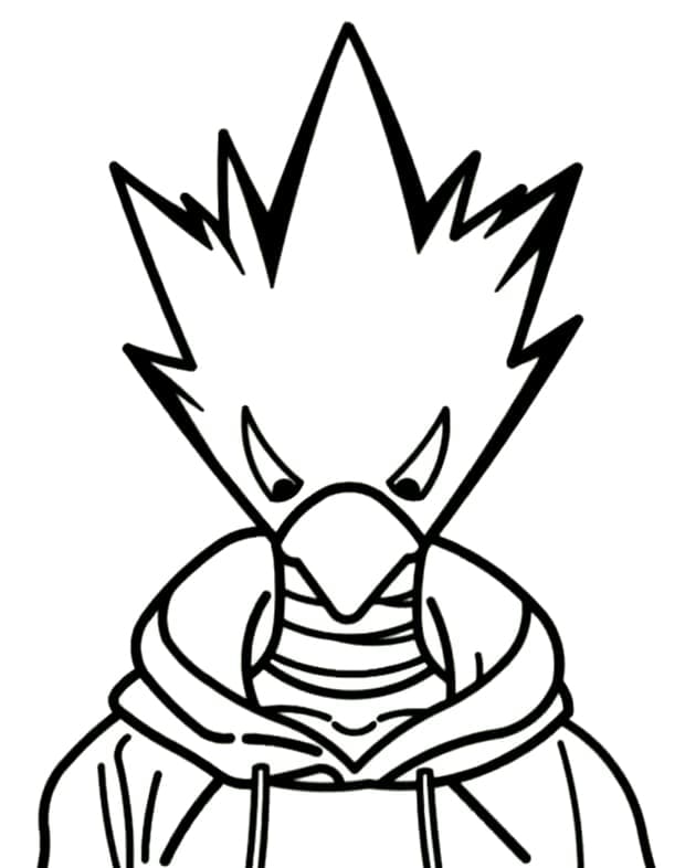 Tokoyami alkaen My Hero Academia Värityskuva