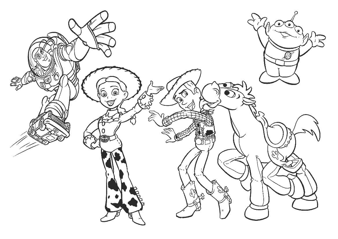 Toy Story Disney Pixarista Värityskuva