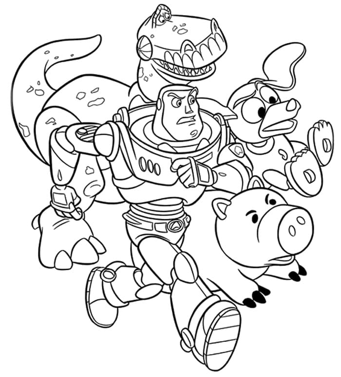 Toy Story ilmainen tulostettava Värityskuva