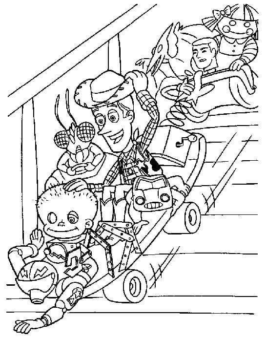 Toy Story Lelut Värityskuva
