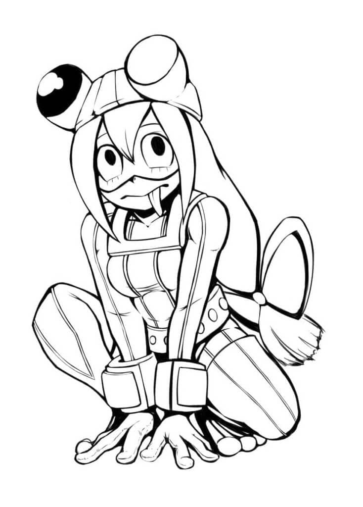 Tsuyu Asui alkaen My Hero Academia Värityskuva