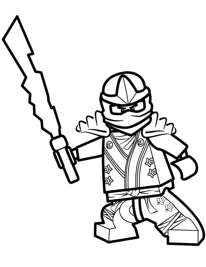 Tulostettava Lego Ninjago lapsille Värityskuva