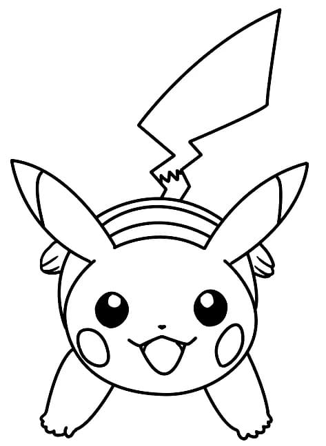 Tulostettava Pikachu Värityskuva