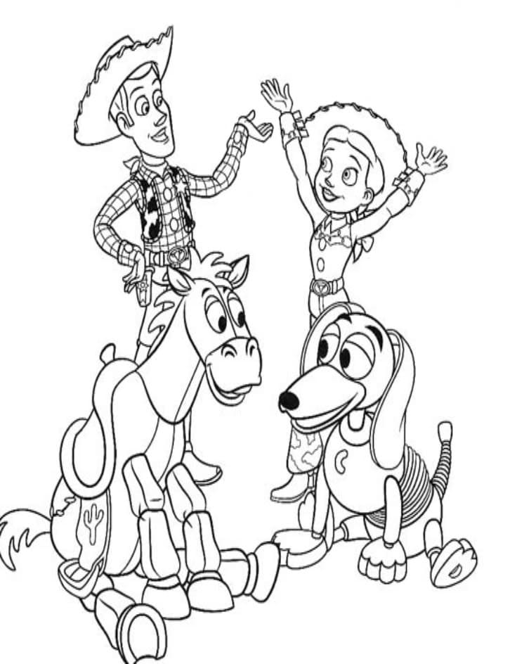 Tulostettava Toy Story Värityskuva