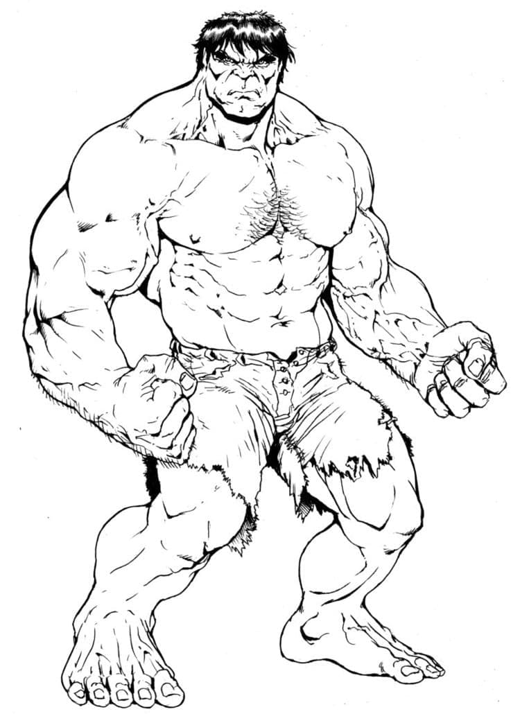 Vahvin Hulk Värityskuva