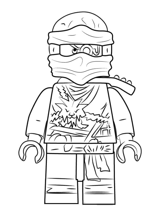 Zane Lego Ninjago Värityskuva